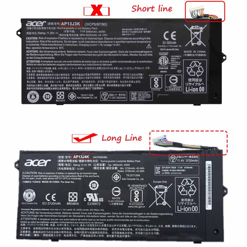 3920mAh 45Wh 3-Cell Acer Chromebook 311 C733T-C8ZG Battery